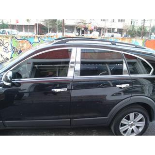 Pokrovi stebričkov (nerjavno jeklo) Chevrolet Captiva 2006–2019 fotografija 2