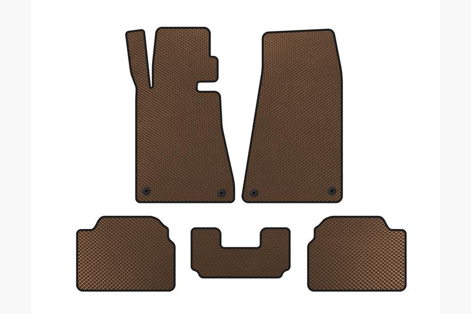 BMW serija 5 E34 1988–1995 EVA avtomobilske preproge (rjave) Image
