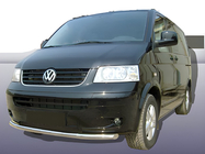 Volkswagen T5 Multivan 2003–2010 Sprednji zaščitni lok, enojni (nerjaveče jeklo) 60 mm fotografija 2