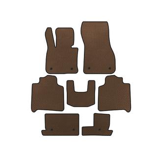 EVA talne preproge (za F46, 3 vrste, rjava) BMW serija 2 Active Tourer F45/F46 2014–2021