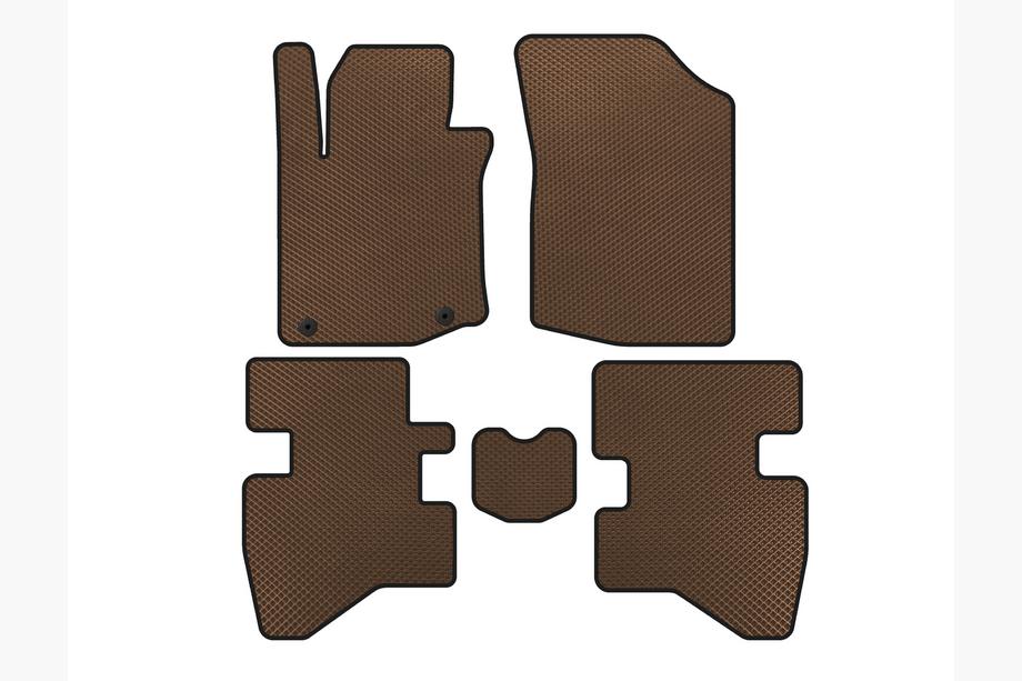 Citroen C-1 2005–2014 EVA avtomobilski tepihi za notranjost (HB, rjavi) Image