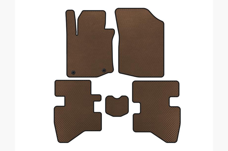 Citroen C-1 2014–2021 EVA avtomobilski tepihi za notranjost (HB, rjavi) Image