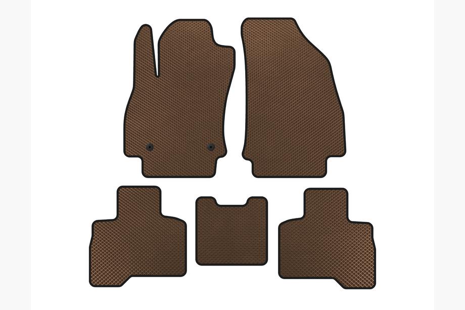 Fiat Fiorino/Qubo 2008–2024 EVA tepihi za avto (Za Qubo 2008-2016, Rjavi) Image