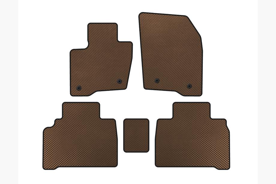Ford Galaxy 2015– EVA avtomobilski tepihi za notranjost (HB, rjavi) Image