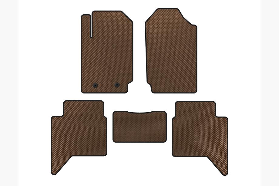 Ford Ranger 2011–2022 EVA avto preproge (rjave) Image