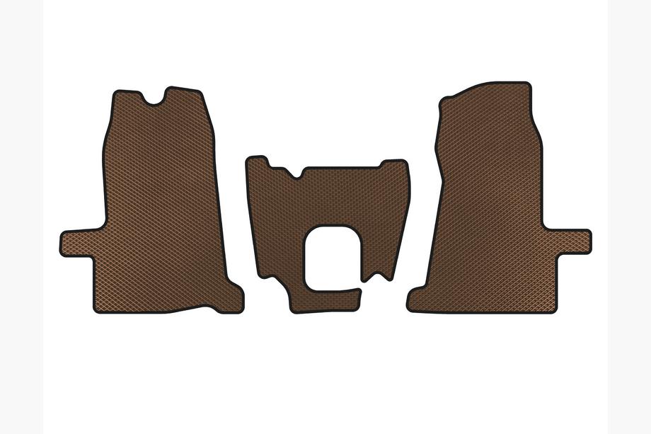 Ford Transit 2000–2014 EVA talne preproge (2000-2006, 1+1, ročni menjalnik, Rjava) Image
