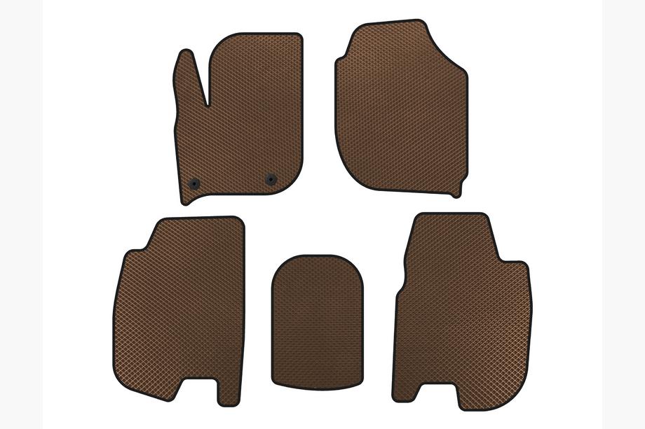 Honda FIT/Jazz 2014–2020 EVA avtomobilski tepihi za notranjost (HB, rjavi) Image