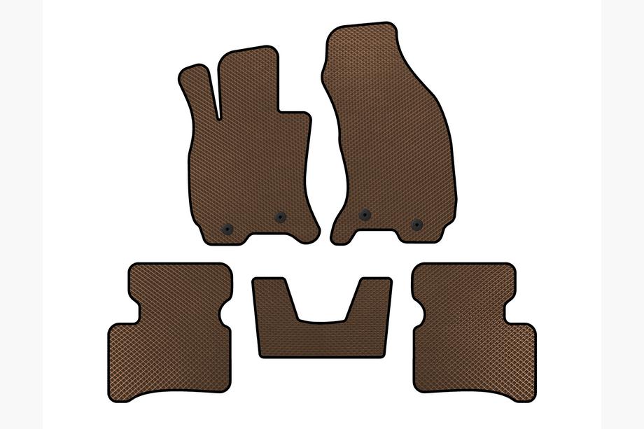 Jaguar X-Type 2001–2009 EVA avtomobilske preproge (SD, talno vpet pedal za plin, rjave) Image