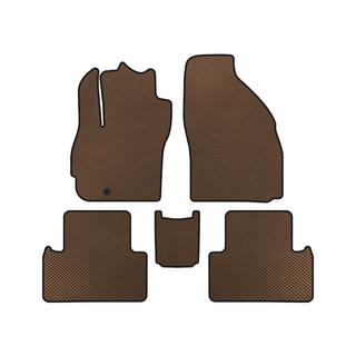 EVA preproge za avto (2 vrsti, 7-sedežni, rjava) Mazda 5 2005–2009