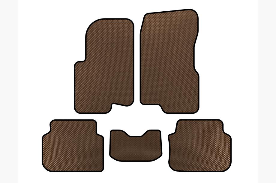 Smart 1998–2007 EVA tepihi za avto (2003-2007, Forfour, Rjava) Image