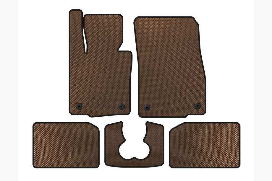 Mini Cooper F55/56/57 2014–2023 EVA tepihi za notranjost (za S F55, 5-vratni, rjavi) Image