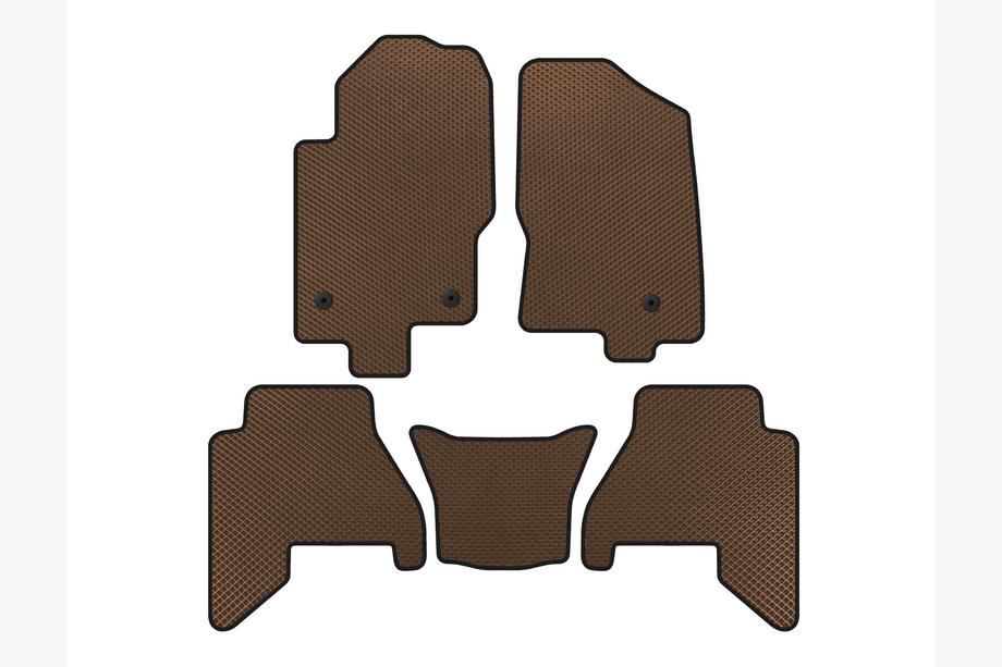 Nissan Pathfinder R51 2005–2014 Talne preproge EVA V2 (2 vrsti, rjave, 2010-2014) Image