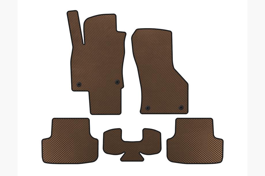 Seat Leon 2013–2020 EVA avto preproge (rjave) Image
