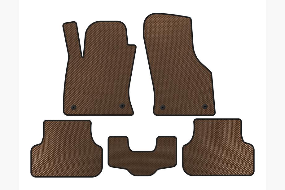Seat Leon 2013–2020 EVA tepihi za avto (2013-2016, SW, Rjava) Image