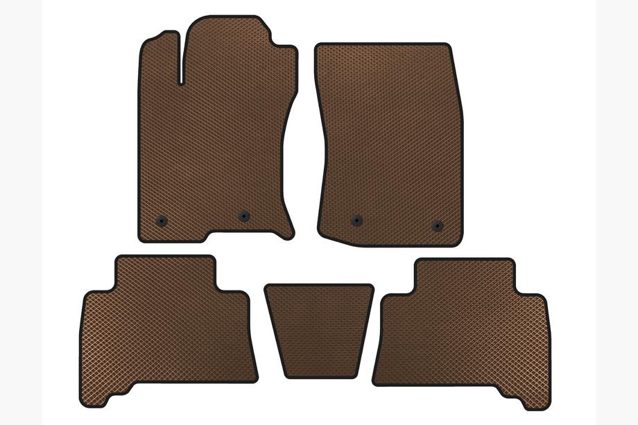 Toyota 4Runner 2009–2024 EVA preproge za avto (2009-2014, Rjavi) Image