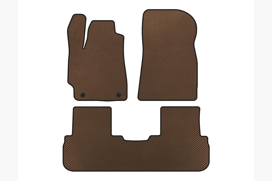 Toyota Highlander 2008–2013 EVA preproge za kabino (2 vrsti, rjave) Image
