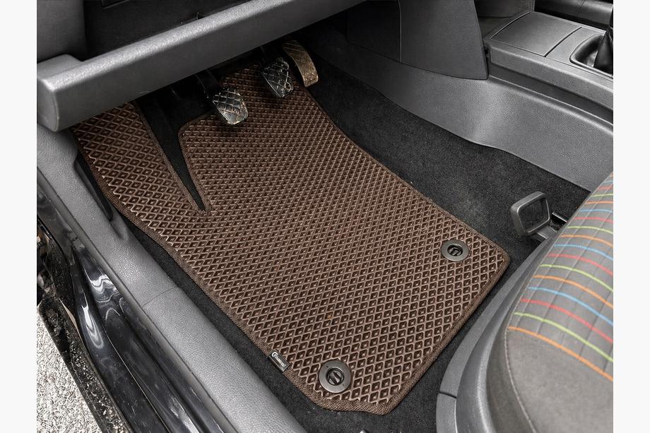 Volkswagen Polo 2001–2009 EVA tepihi za notranjost (HB, 3/5-vratni, rjavi) Image