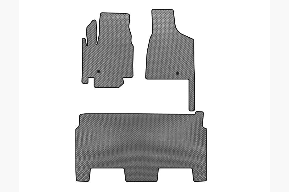 Dodge Grand Caravan V 2008–2020 EVA talne preproge za vozilo (2008-2020, 2 vrsti, 8-sedežni/oprema SXT, siva) Image