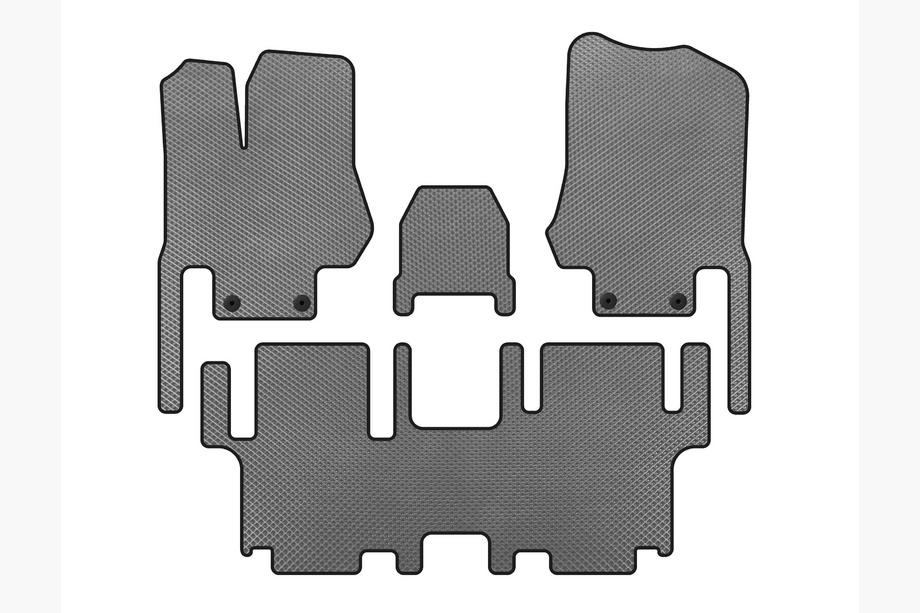Nissan Quest 2011–2017 EVA avto preproge (2 vrsti, 7-sedežni, sive) Image