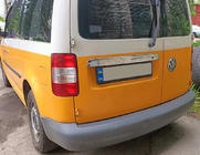 Volkswagen Caddy 2010–2015 Okrasna letvica nad registrsko tablico (2-vratna, nerjavno jeklo) fotografija 1