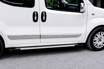 Opel Combo 2012–2018 Stranske stopnice Allmond Grey (2 kosa, aluminij) fotografija 1
