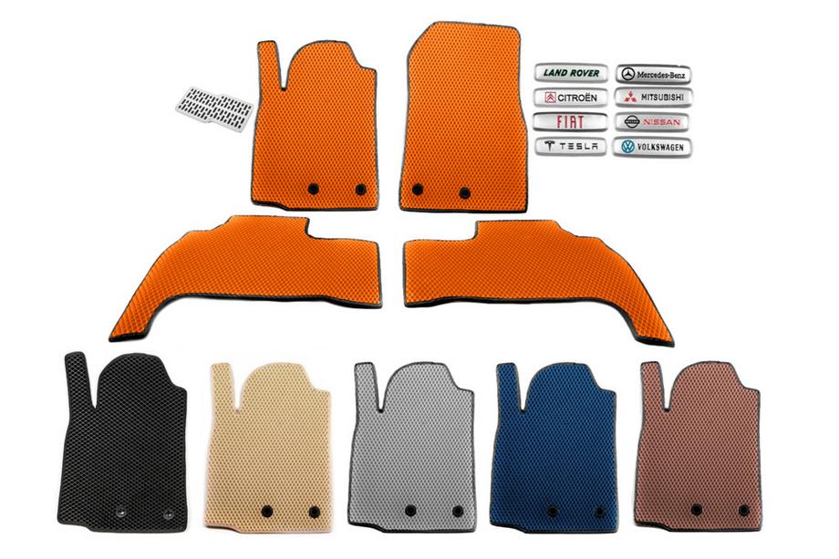 Mazda 2 2007–2014 EVA talne preproge (Oranžna) Image
