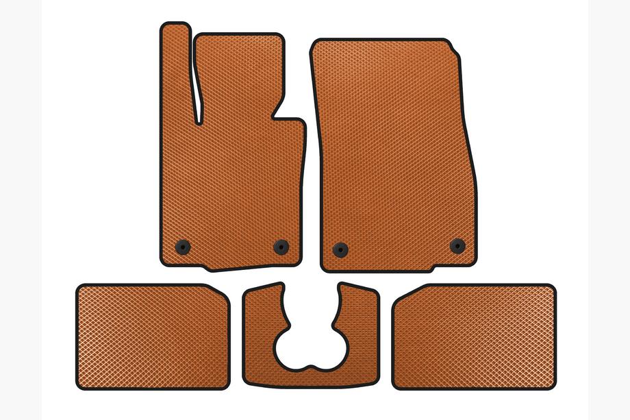 Mini Cooper F55/56/57 2014–2023 EVA talne preproge (za S F55, 5-vratni, oranžne) Image