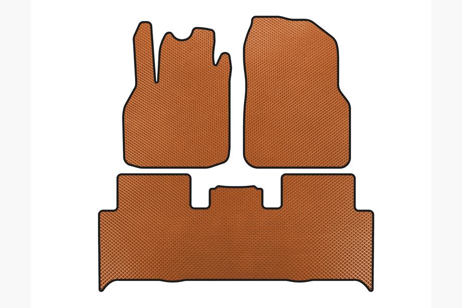 Renault Scenic/Grand 2003–2009 EVA talne preproge za avto (2 vrsti, oranžne) Image