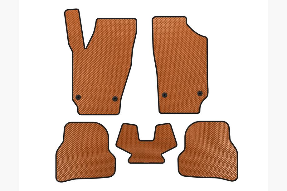 Seat Ibiza 2010–2017 EVA talne preproge za avto (2010-2012, HB, 5-vratni, Oranžne) Image