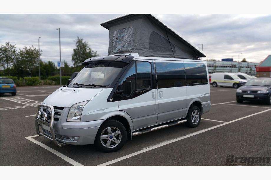 Ford Transit 2000–2014 Vizir na vetrobransko steklo (črn sijaj, 5 mm) Fotografija 14