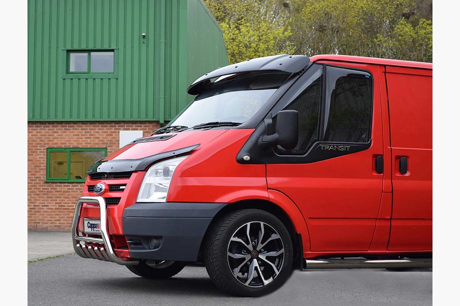 Ford Transit 2000–2014 Vizir na vetrobransko steklo (črn sijaj, 5 mm) Fotografija 19