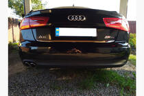 Audi A6 C7 2011–2017 Zaščitna letev roba prtljažnika (nerjaveče jeklo) OmsaLine - italijansko nerjavno jeklo fotografija 3