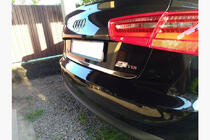 Audi A6 C7 2011–2017 Zaščitna letev roba prtljažnika (nerjaveče jeklo) OmsaLine - italijansko nerjavno jeklo fotografija 2