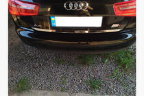 Audi A6 C7 2011–2017 Zaščitna letev roba prtljažnika (nerjaveče jeklo) OmsaLine - italijansko nerjavno jeklo fotografija 1