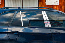 BMW X5 E70 2007–2013 Moldingi stebričkov vrat (nerjavno jeklo) fotografija 4