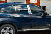 BMW X5 E70 2007–2013 Moldingi stebričkov vrat (nerjavno jeklo) fotografija 1