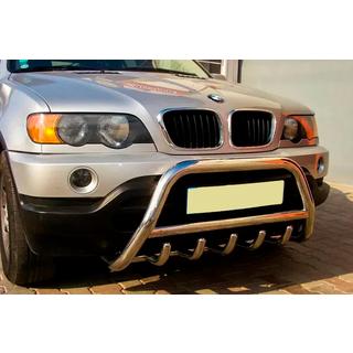 Prednji zaščitni lok WT003 (nerjavno jeklo) BMW X5 E53 1999–2006 fotografija 2