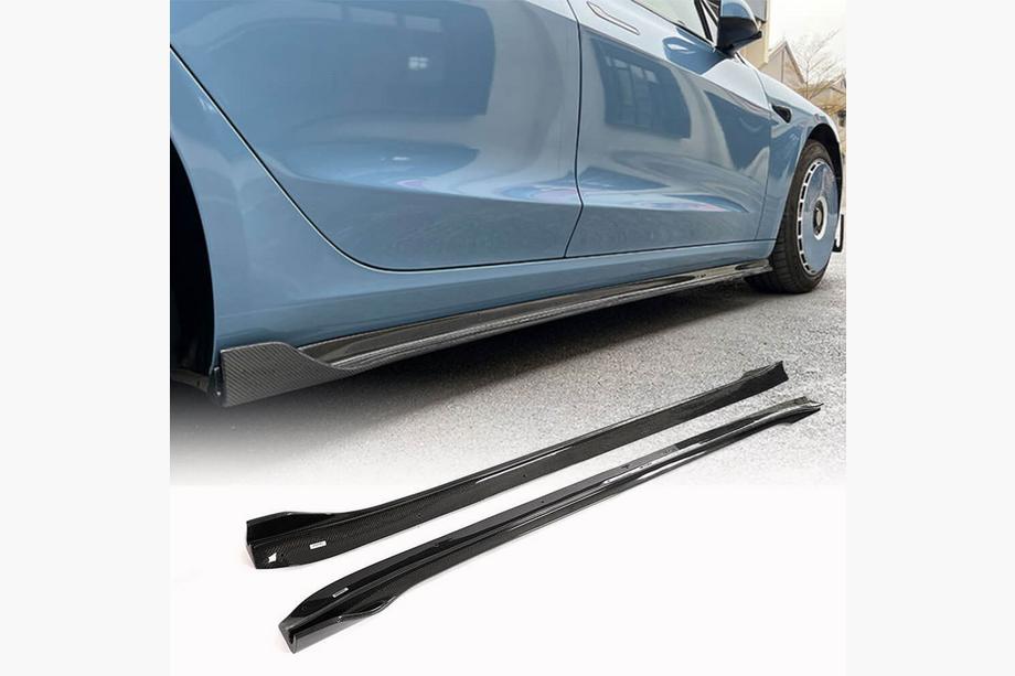 Tesla Model 3 2017– Nastavki pragov V3 (2017-2023, Karbon) Image