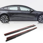Tesla Model 3 2017– Obloge pragov V1 (2017-2023, Carbon) fotografija 1