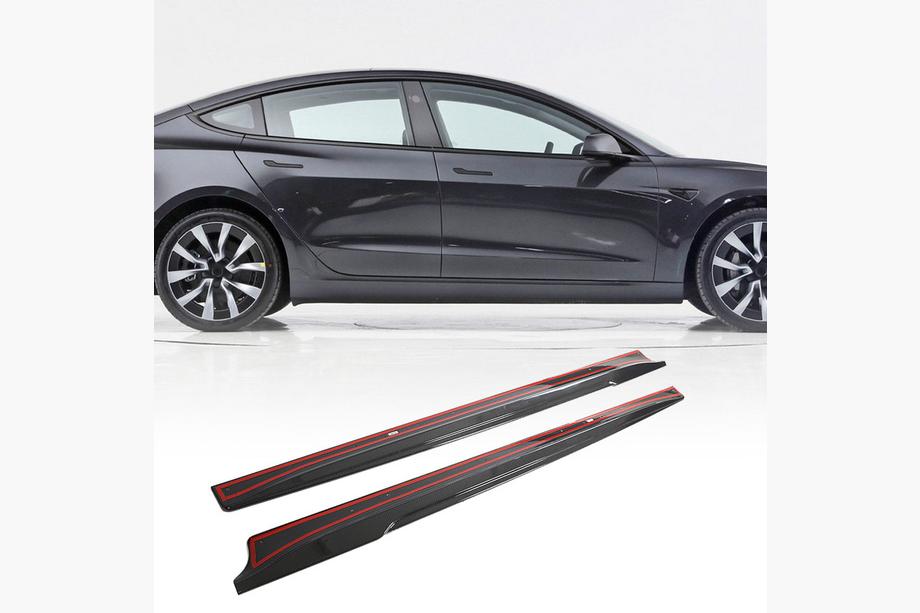 Tesla Model 3 2017– Obloge pragov V1 (2017-2023, Carbon) Image
