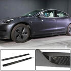Tesla Model 3 2017– Dodatki pragov V4 (2017-2023, karbon) fotografija 1