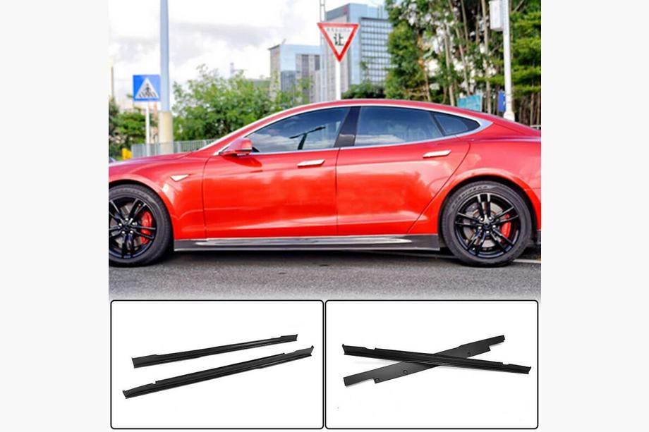Tesla Model S 2012– Obloge pragov V1 (2014-2021, Karbon) Image