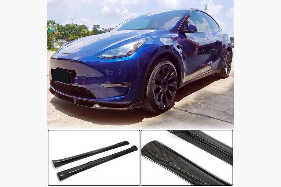 Tesla Model Y 2020– Carbon V2 obloge pragov (2019+) Image