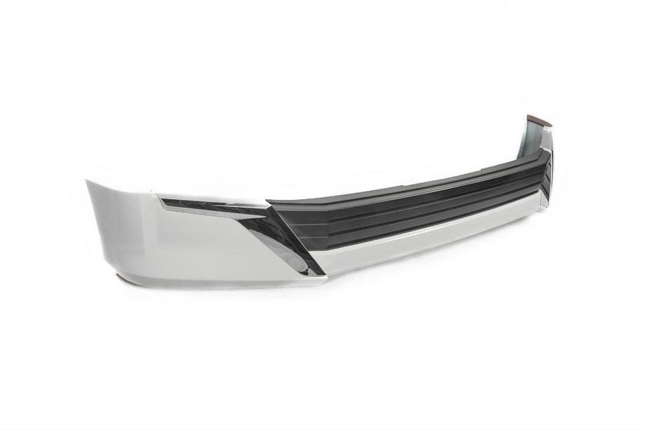 Toyota Land Cruiser 200 2007–2021 Sprednji lip spojler 2016↗ (Executive 2021) Črna barva Fotografija 6