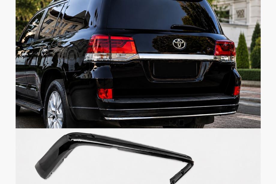 Toyota Land Cruiser 200 2007–2021 Zadnja obloga difuzorja s kromom 2016-2021 (Executive 2019/2021) Bela barva Image