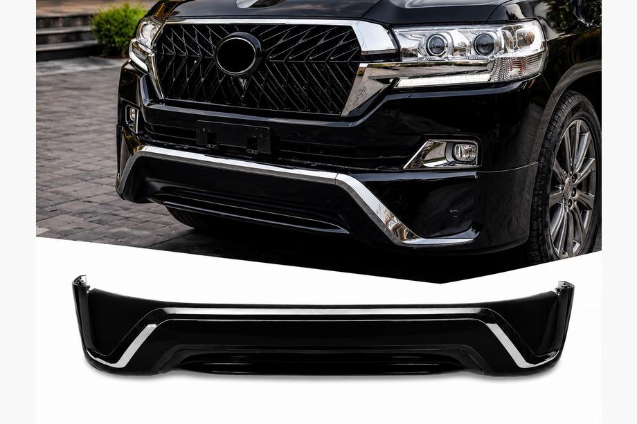 Toyota Land Cruiser 200 2007–2021 Sprednji lip spojler 2016↗ (Executive 2016) Črna barva Image