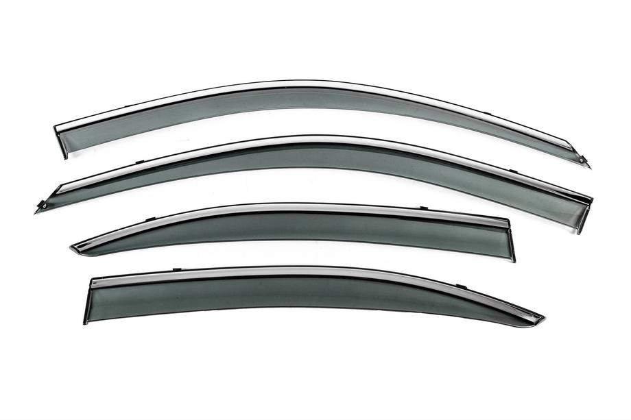 Hyundai Elantra (XD) 2000–2011 Vetrni deflektorji oken s kromirano letvijo Niken Luxury (4 kosi) Image