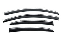 Hyundai Accent 2017–2023 Vetrni deflektorji oken s kromirano letvijo Niken Luxury (4 kosi) fotografija 1