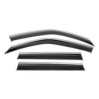 Vetrni deflektorji oken s kromirano letvijo Niken Luxury (4 kosi) Subaru Forester 2008–2013 fotografija 1