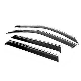 Vetrni deflektorji oken s kromirano letvijo Niken Luxury (4 kosi) Subaru Forester 2008–2013 fotografija 2